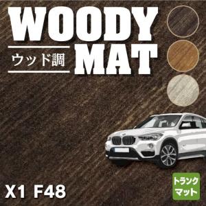 BMW X1 (F48) トランクマット ラゲッジマット 車 マット カーマット ウッド調カーペット 木目 HOTFIELD 光触媒抗菌加工 送料無料｜carboyjapan