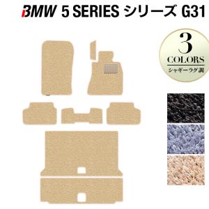 BMW 5シリーズ G31 ツーリング フロアマット＋トランクマット ラゲッジマット 車 マット カーマット シャギーラグ調 HOTFIELD 光触媒抗菌加工 送料無料｜carboyjapan