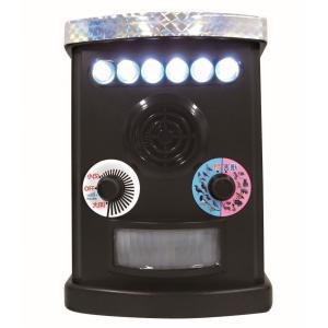 超音波式 動物撃退器 LEDフラッシュ 動物除け 獣害退治 EX-130SD