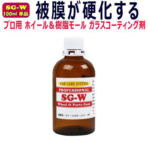 業務用 アルミホイール＆樹脂モール専用 SiO2ガラス被膜コーティング剤 100ml単品 硬化型