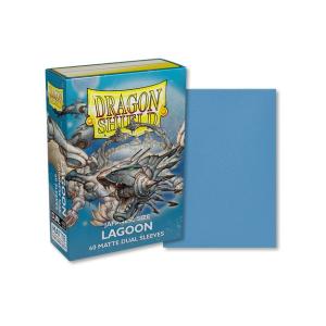 ドラゴンシールド デュアルマット ジャパニーズサイズ ラグーン 60枚入り Dragon Shield Dual Matte Sleeves Japanese Lagoon｜card-museum