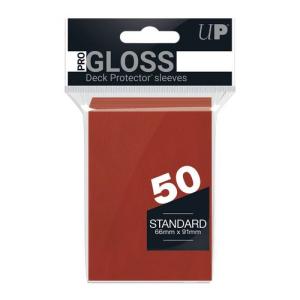 ウルトラプロ ソリッドデッキプロテクター 通常サイズ レッド50枚入り UltraPro Gloss Standard Deck Protector Sleeves Red｜card-museum