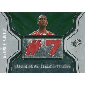 ベン ゴードン NBAカード 2007/08 SPｘ Winning Materials Jersey Numbers / Ben Gordon｜cardfanatic