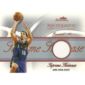 ペジャ・ストヤコビッチ Peja Stojakovic 04/05 Fleer Showcase Supreme Showcase Jerseys 061/300｜cardfanatic