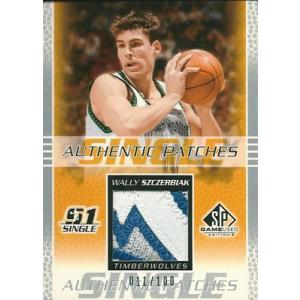 ウォーリー・ザービアック NBAカード Wally Szczerbiak 02/03 SP Game Used Authentic Patches 011/100｜cardfanatic