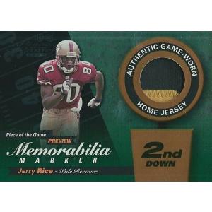 ジェリー・ライス NFLカード Jerry Rice 2000 Playoff Piece of the Game Patch 006/100｜cardfanatic