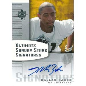 ダラス・ベイカー NFLカード Dallas Baker 2007 Ultimate Collection Sunday Stars Signatures｜cardfanatic