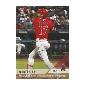 大谷翔平 #692 Topps Now Card 右肘の手術が推薦される中、今季1試合に2本塁打1盗塁を2度記録した唯一の選手 記念カード｜cardfanatic