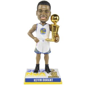 ケビン・デュラント 2017 NBA チャンピオン記念ボブルヘッド トロフィー付き （ゴールデンステート・ウォリアーズ/ホワイト）/ Kevin Durant｜cardfanatic