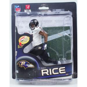 レイ・ライス マクファーレンNFL 32 （レイブンズ / ホワイト / コレクターズレベル) 2000体限定！ / Ray Rice NFL フィギュア｜cardfanatic