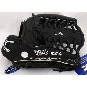 イチロー 直筆サイン入りグローブ "10X GG"入り (Ichiro Suzuki Autographed Game Model Fielding Glove "10X GG" Seattle Mariners IS Holo Stock) 12/22入荷｜cardfanatic