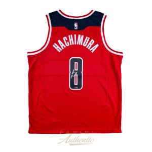 八村塁 直筆サイン入りユニフォーム スウィングマンジャージ（アウェイ/レッド） / Rui Hachimura Autographed Red Washington Wizards Swingman Jersey｜cardfanatic