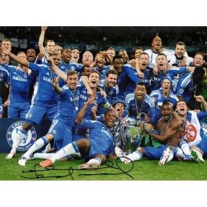 フランク・ランパード 直筆サイン入りフォト チェルシー ザ・ウィニング・チーム (Signed Chelsea Football Photo: The Winning Team) / Frank Lampard｜cardfanatic