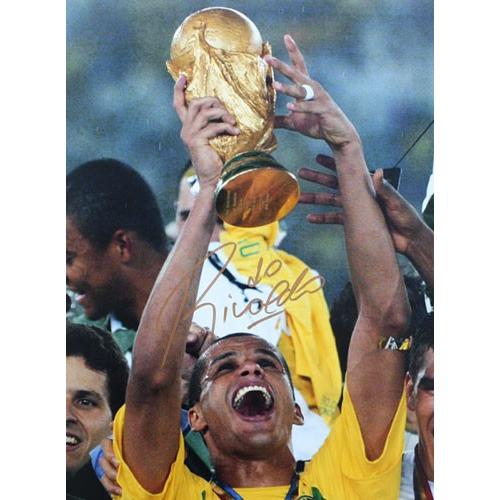 リバウド 直筆サインフォト ブラジル代表 2002 FIFA ワールドカップ ウィナー (Rival...
