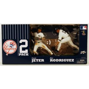 マクファーレンMLB2体セット　アレックス・ロドリゲス/デレク・ジーター (ヤンキース/ホワイト)  Alex Rodriguez / Derek Jeter｜cardfanatic