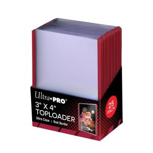 ウルトラプロ Ultra Pro トップローダー (レッド) 25枚入りパック (#81159)