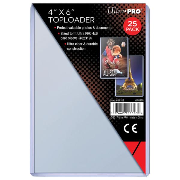 ウルトラプロ Ultra Pro トップローダー 4x6 (25枚入り） (#81183)