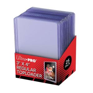 ウルトラプロ Ultra Pro トップローダー レギュラー 廉価版 25枚入りパック #81222 | 3" X 4" Clear Regular Toploader｜cardfanatic