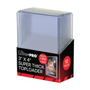 ウルトラプロ Ultra Pro トップローダー 120PT 3mm厚 10枚入りパック (#82301)｜cardfanatic