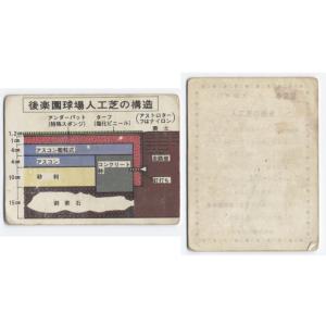 カルビー1976 プロ野球チップス No.422 人工芝の歴史 (B) : かーど屋