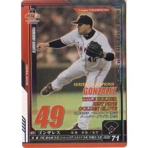 KONAMI BASEBALL HEROES (読売ジャイアンツ) ゴンザレス (1)