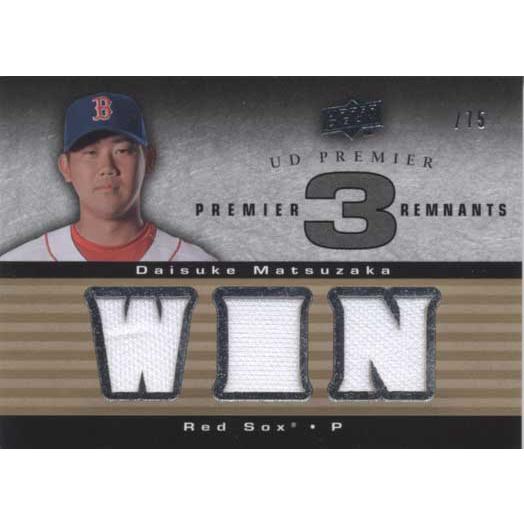 松坂大輔 2007 Upper Deck Premier Remnants Triple(WIN) ...