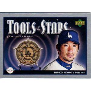 野茂英雄 2001 Fleer Diamond Cuts Bat Card Hideo Nomo : かー