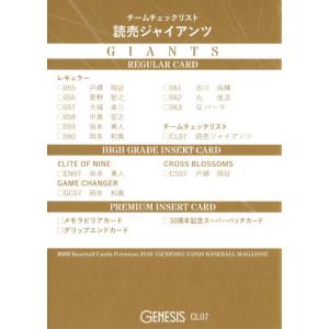 BBM2020 GENESIS/ジェネシス チェックリスト No.CL05 北海道日本ハム