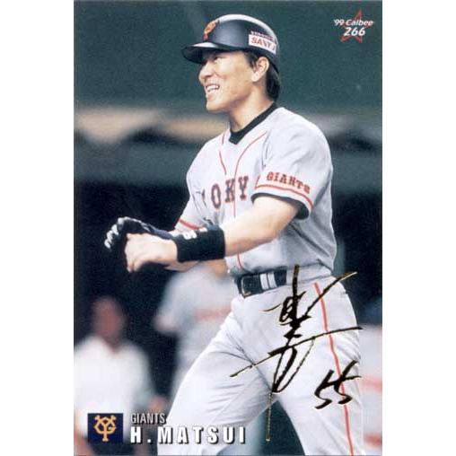 カルビー1999 プロ野球チップス 第４弾 ゴールドサインパラレル No.266 松井秀喜