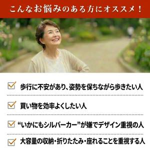 シルバーカー 座れる シルバーカーに見えない ...の詳細画像2