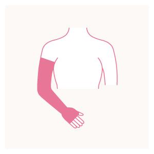 マキシススリーブ ミトン付スリーブ 圧迫力 クラス1 18-21mmHg (2.4