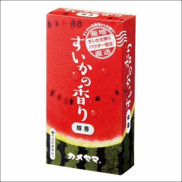 カメヤマ　すいかの香り　ミニ寸線香　(　コラボ線香　お香　)　ポスト投函　送料無料