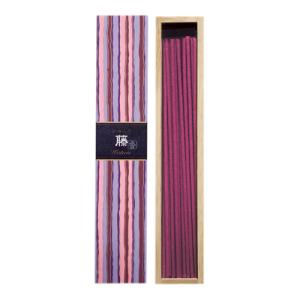 かゆらぎ　藤　スティック　香立付　40本入　日本香堂　(　インセンス　Incense　アロマ　プレゼント　ウィステリア　)　メール便