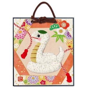 高齢者 手芸 押絵 押し絵 介護施設 レク リハビリ 限定 押し絵かべ飾りキット 開運大吉へび【2025年お正月】巳年　縁起物　キット