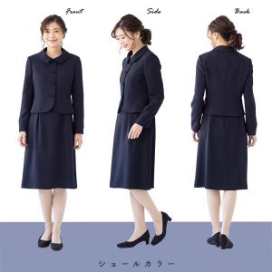 お受験スーツ レディース スーツ ネイビースー...の詳細画像4