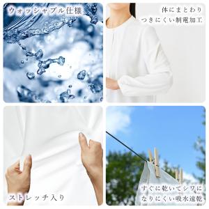 ブラウス シャツ ボウタイ ボタン レディース...の詳細画像2
