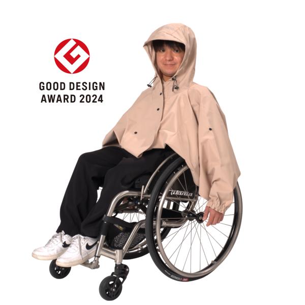 [ケアウィル] レインウェア【ジャケットのみ】車椅子、防寒、上下分離、蒸れ・巻き込み・めくれ防止、袖...