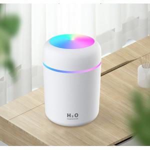 超音波加湿器 卓上 小型  静音 usb給電 300ml 自動電源オフ 節電 車載 LEDライト 2つ加湿モード 自動シャットオフ 乾燥対策 空焚き防止 コンパクト アロマ