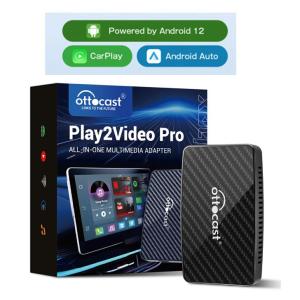 2025新型 正規 Ottocast オットキャスト Play2 Video Pro Carplay iPhone Android 多機能メディアアダプター YouTube Netflix TikTok プライムビデオ 技適取得