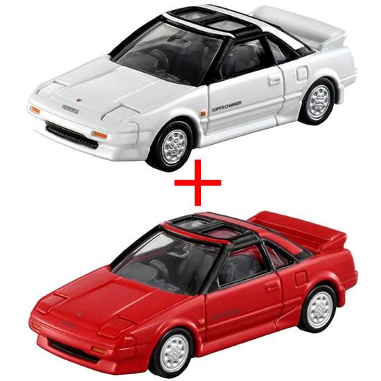 トミカプレミアム 40 トヨタ MR2 (AW11) (通常版 ホワイト＋発売記念仕様 レッド) 2...