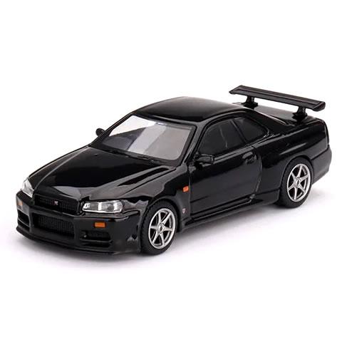 MINI GT 1/64 日産 スカイライン GT-R R34 V-Spec ブラック (右ハンドル...