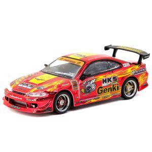 Tarmac Works 1/64 HKS Hiper Silvia RS-2 Red Chrome...