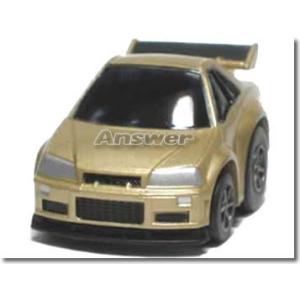【単品】チョロQ スカイライン GT-R (R34) ゴールド (クリアケース入)