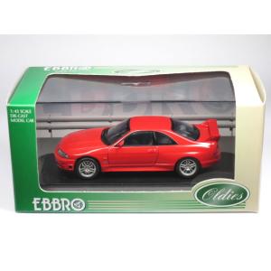 【絶版品】 エブロ 1/43 スカイライン R33 GT-R Vスペック 1996 レッド