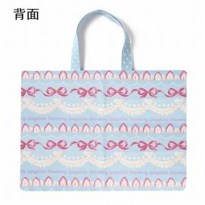 レッスンバッグ 苺ケーキ 水色 作製キットの詳細画像1