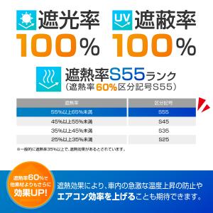 車 カーテン ラディクール 放射冷却素材 サイ...の詳細画像4