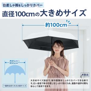 ラディクール 日傘 メンズ 大きめ100cm ...の詳細画像4