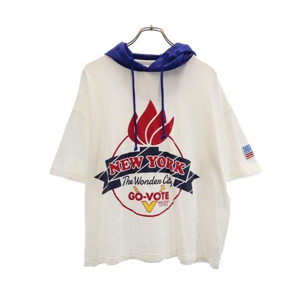 VOTE MAKE NEW CLOTHES ボートメイクニュークローズ 日本製 フード 半袖 Tシャ...