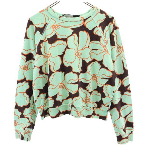 SPORTMAX CODE スポーツマックスコード 総柄 長袖 スウェット トレーナー XL グリー...