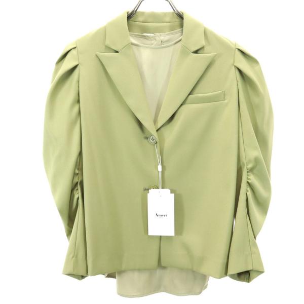 未使用 AMERI UNDRESSED アメリ 長袖ブラウス付き テーラードジャケット F カーキ ...